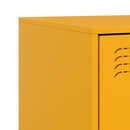 vidaXL 2 db mustársárga acél éjjeliszekrény 34,5 x 39 x 62 cm