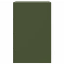 vidaXL olívazöld acél éjjeliszekrény 34,5x39x62 cm