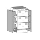 vidaXL 2 db fehér acél éjjeliszekrény 34,5x39x62 cm