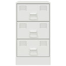 vidaXL 2 db fehér acél éjjeliszekrény 34,5x39x62 cm