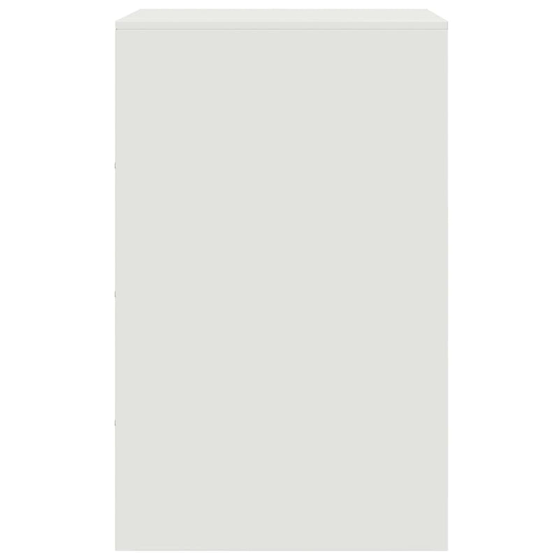 vidaXL 2 db fehér acél éjjeliszekrény 34,5x39x62 cm