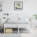 vidaXL 2 db fehér acél éjjeliszekrény 34,5x39x62 cm