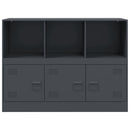 vidaXL antracitszürke acél tálalószekrény 99x39x73 cm
