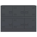 vidaXL antracitszürke acél tálalószekrény 99x39x73 cm