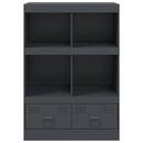vidaXL antracitszürke acél magasszekrény 67 x 39 x 95 cm