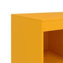 vidaXL mustársárga acél magasszekrény 67x39x95 cm