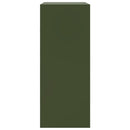 vidaXL olívazöld acél magasszekrény 67x39x95 cm