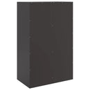 vidaXL fekete acél magasszekrény 67x39x95 cm