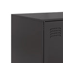 vidaXL fekete acél magasszekrény 67x39x95 cm