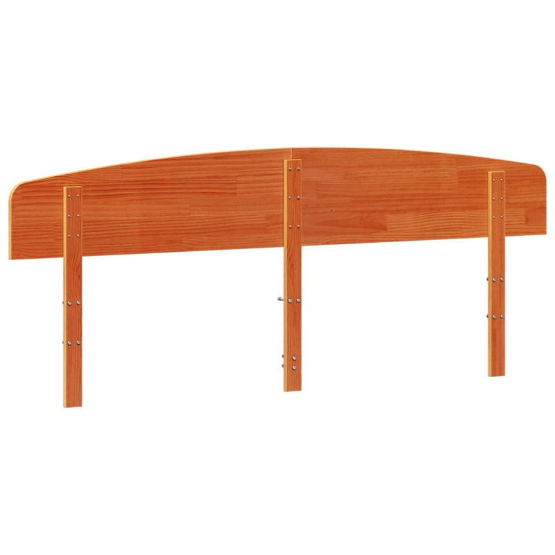 vidaXL viaszbarna tömör fenyőfa fejtámla 180 cm