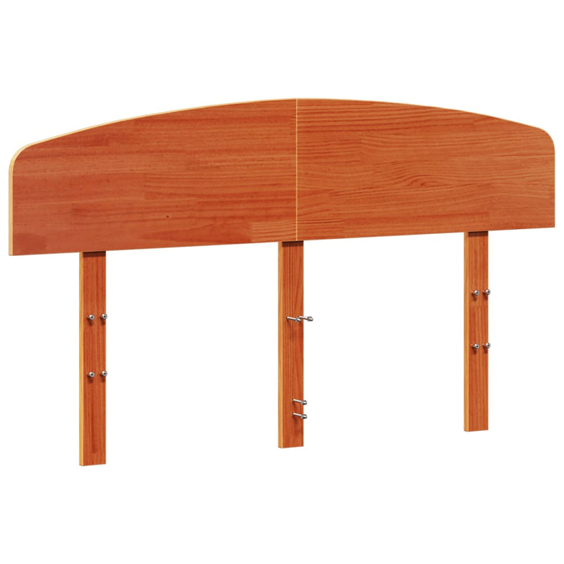 vidaXL viaszbarna tömör fenyőfa fejtámla 160 cm