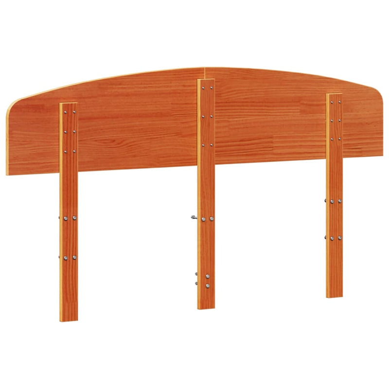 vidaXL viaszbarna tömör fenyőfa fejtámla 160 cm