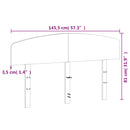 vidaXL tömör fenyőfa fejtámla 140 cm