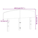 vidaXL viaszbarna tömör fenyőfa fejtámla 140 cm