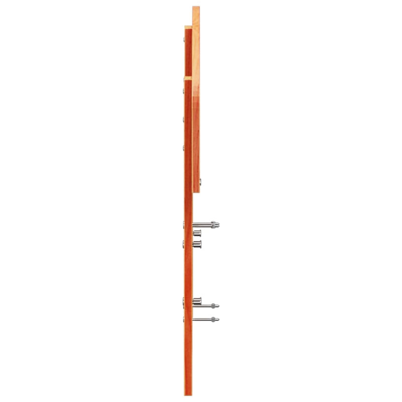 vidaXL viaszbarna tömör fenyőfa fejtámla 135 cm