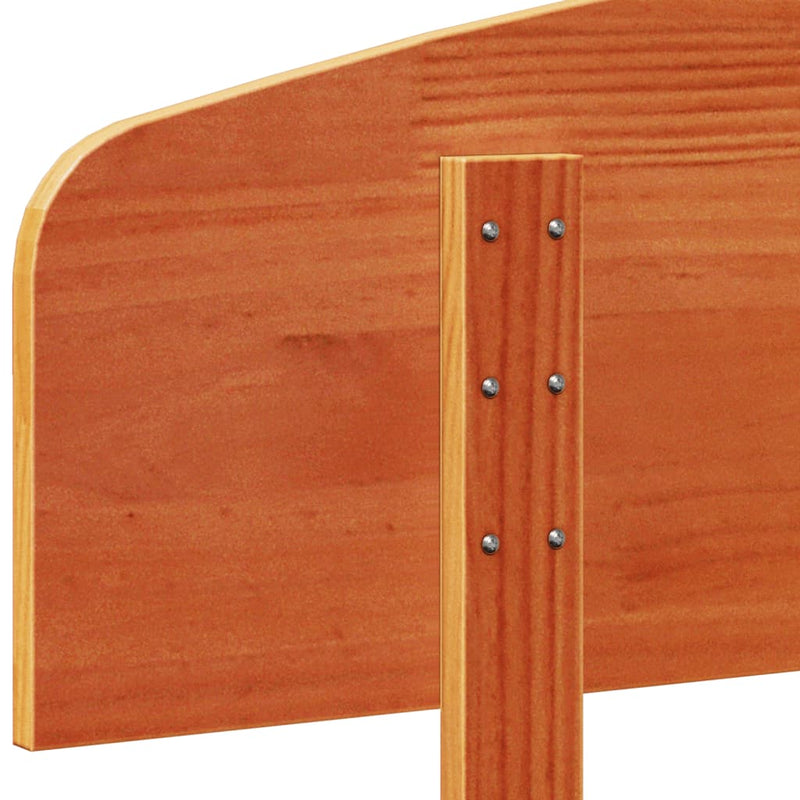 vidaXL viaszbarna tömör fenyőfa fejtámla 120 cm