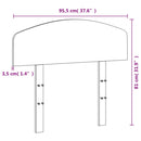 vidaXL fehér tömör fenyőfa fejtámla 90 cm