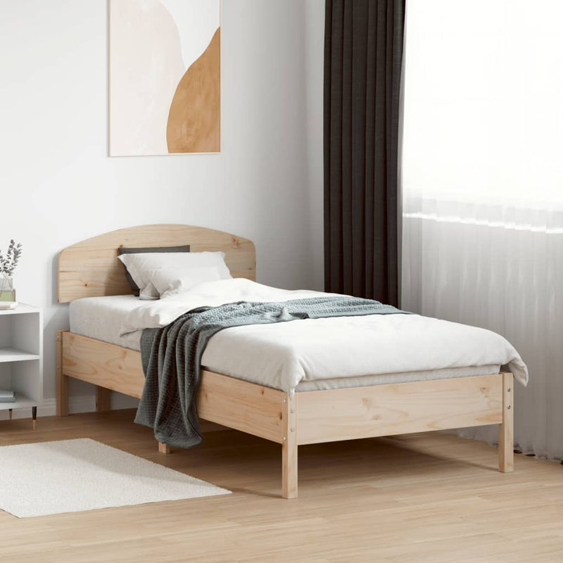 vidaXL tömör fenyőfa fejtámla 75 cm