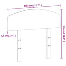vidaXL viaszbarna tömör fenyőfa fejtámla 75 cm
