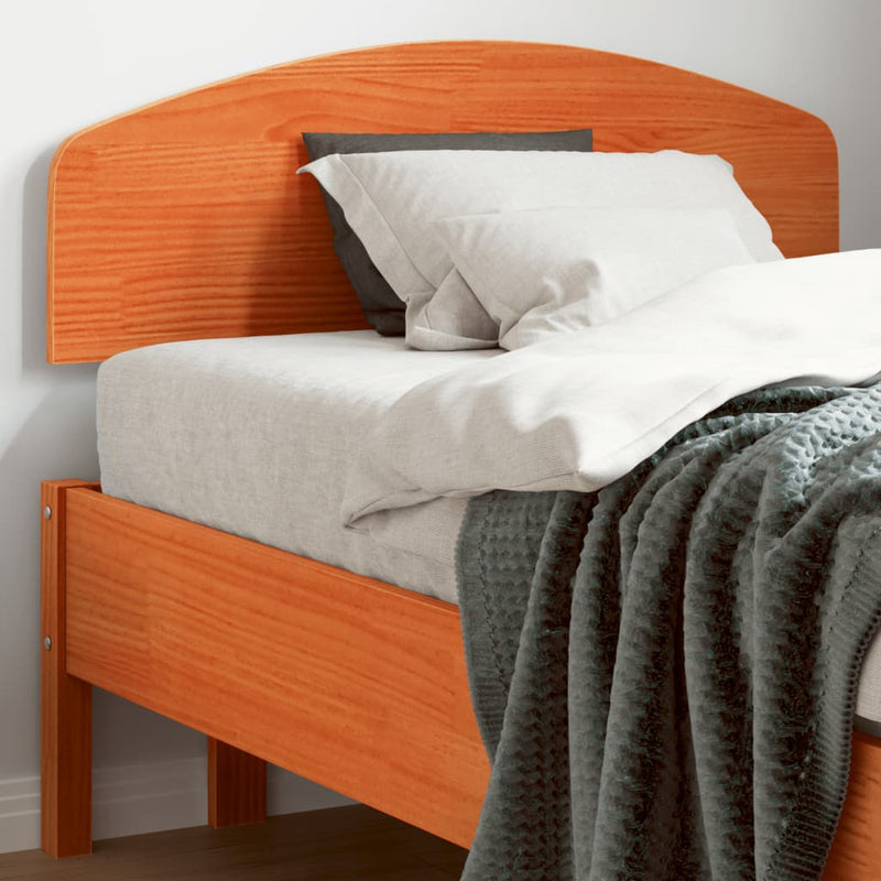 vidaXL viaszbarna tömör fenyőfa fejtámla 75 cm