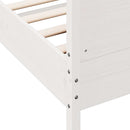 vidaXL fehér tömör fenyőfa ágy matrac nélkül 100 x 200 cm