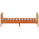 vidaXL viaszbarna tömör fenyőfa ágy matrac nélkül 90 x 200 cm