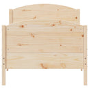 vidaXL tömör fenyőfa ágykeret matrac nélkül 90 x 190 cm