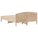 vidaXL tömör fenyőfa ágy matrac nélkül 140 x 190 cm