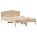 vidaXL tömör fenyőfa ágy matrac nélkül 135 x 190 cm