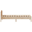 vidaXL tömör fenyőfa ágy matrac nélkül 100 x 200 cm