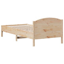 vidaXL tömör fenyőfa ágy matrac nélkül 100 x 200 cm
