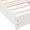 vidaXL fehér tömör fenyőfa ágy matrac nélkül 100 x 200 cm