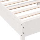 vidaXL fehér tömör fenyőfa ágy matrac nélkül 90 x 200 cm