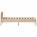 vidaXL tömör fenyőfa ágy matrac nélkül 75 x 190 cm