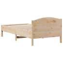 vidaXL tömör fenyőfa ágy matrac nélkül 75 x 190 cm