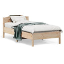 vidaXL tömör fenyőfa ágy matrac nélkül 75 x 190 cm
