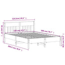 vidaXL tömör fenyőfa ágykeret ágy matrac nélkül 120 x 200 cm