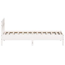 vidaXL fehér tömör fenyőfa ágy matrac nélkül 100 x 200 cm