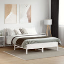 vidaXL fehér tömör fenyőfa ágy matrac nélkül 140x190 cm