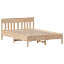 vidaXL tömör fenyőfa ágy matrac nélkül 135 x 190 cm