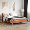 vidaXL viaszbarna tömör fenyőfa ágy matrac nélkül 120 x 190 cm