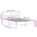 vidaXL viaszbarna tömör fenyőfa ágy matrac nélkül 120 x 190 cm