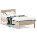vidaXL tömör fenyőfa ágykeret matrac nélkül 90 x 190 cm
