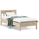 vidaXL tömör fenyőfa ágy matrac nélkül 75 x 190 cm