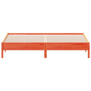 vidaXL viaszbarna tömör fenyőfa ágy matrac nélkül 200 x 200 cm