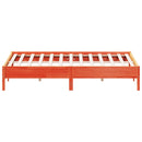 vidaXL viaszbarna tömör fenyőfa ágy matrac nélkül 200 x 200 cm