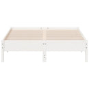 vidaXL fehér tömör fenyőfa ágy matrac nélkül 160 x 200 cm