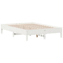vidaXL fehér tömör fenyőfa ágy matrac nélkül 160 x 200 cm