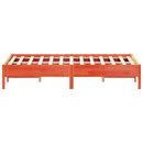 vidaXL viaszbarna tömör fenyőfa ágy matrac nélkül 160 x 200 cm