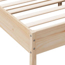 vidaXL tömör fenyőfa ágy matrac nélkül 150x200 cm